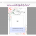 Blush Funeral Welcome Sign,Floral Funeral Welcome Poster, (160F)